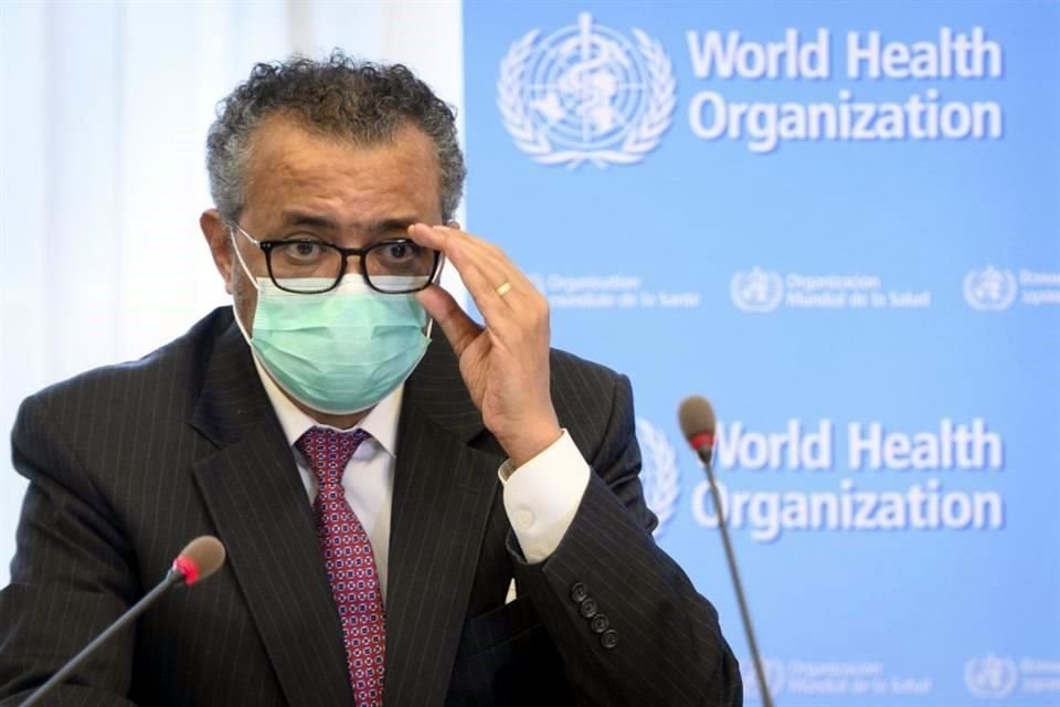 Tedros Adhanom Ghebreyesus, director general de la OMS, durante una conferencia de prensa en Ginebra.