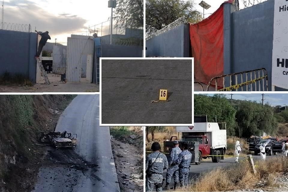 Nueve reos se fugaron anoche en Tula, Hidalgo, tras irrupción de comando armado en penal de Allende, donde hoy las autoridades levantan indicios y reponen seguridad.