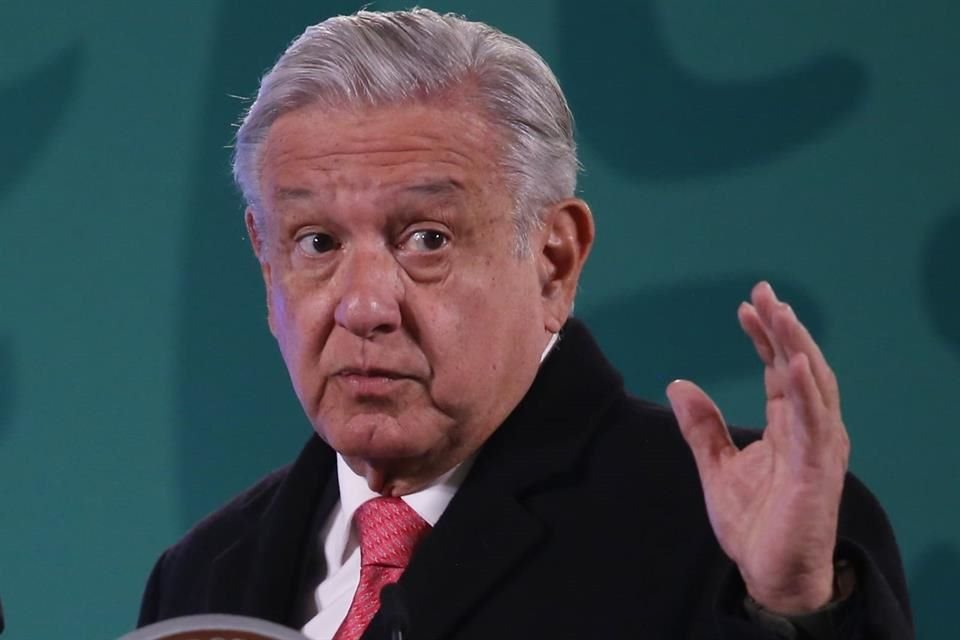 Andrés Manuel López Obrador en conferencia de prensa.
