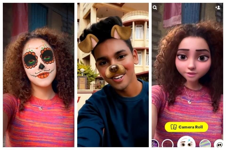 Entre los lentes más populares se encuentran 'Día de Muertos', 'Juego del Calamar' y 'Cartoon 3D Style'.