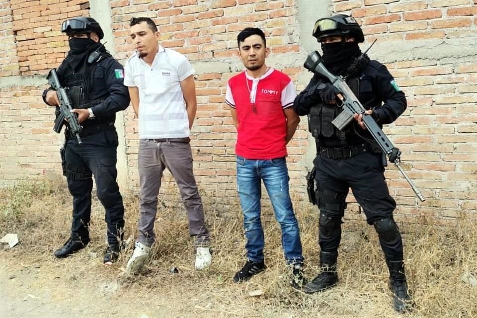 Los dos detenidos por la Policía Estatal en Chichihualco y que fueron rescatados por un comando.