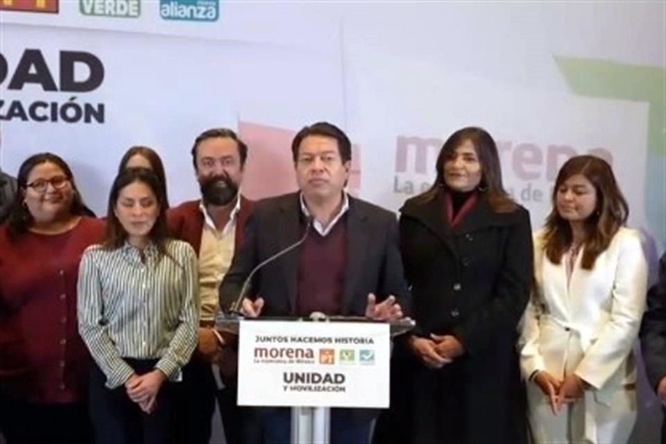 Ávila, a la izquierda de Mario Delgado, y Rubalcava a la derecha, fueron los mejores posicionados en las encuestas.