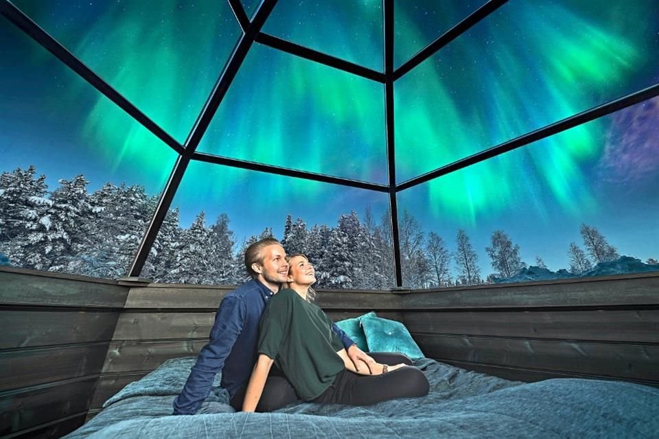 Cazar auroras boreales en Finlandia.