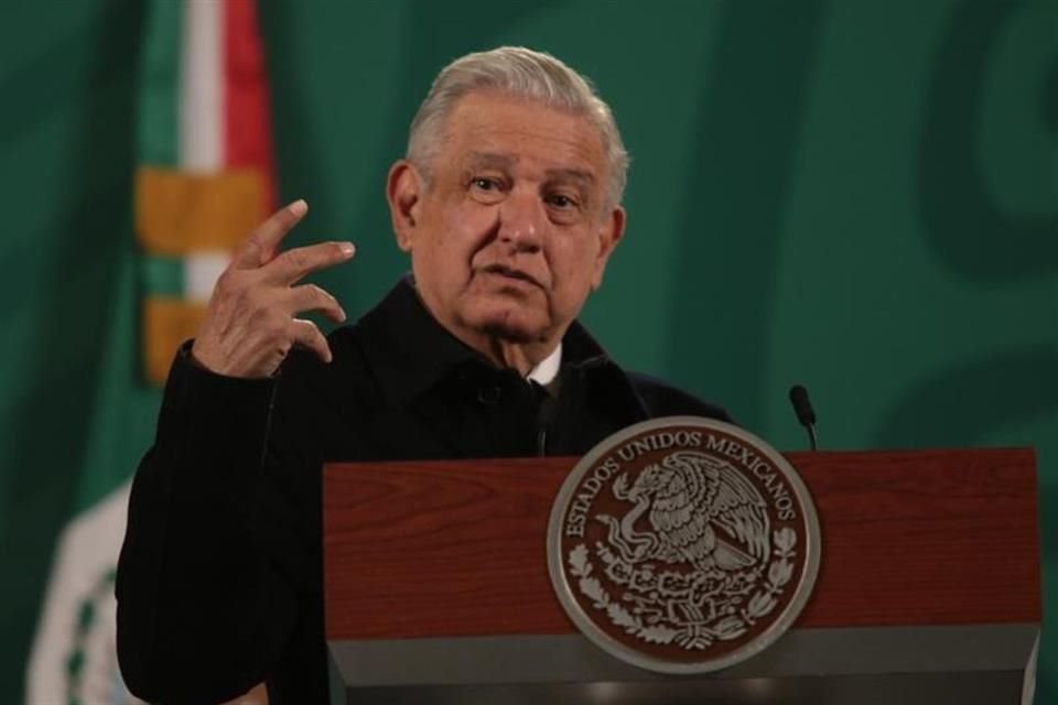 Andrés Manuel López Obrador en conferencia mañanera.