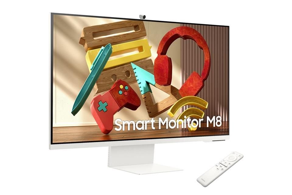 Smart Monitor M8 está completamente equipado para facilitar la colaboración, incluso sin requerir una computadora.