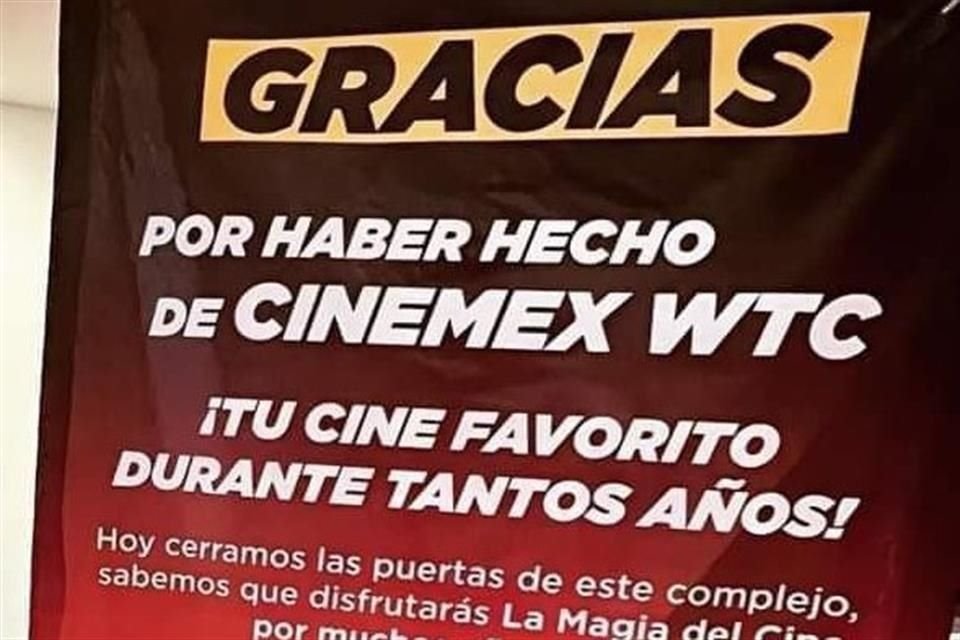 Cinemex es el segundo exhibidor de películas en México.