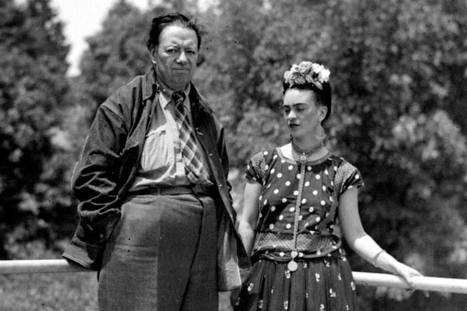Diego Rivera y Frida Kahlo en una foto de 1931.