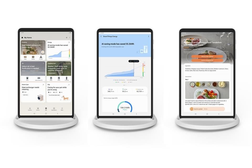 La tableta reúne a todos los electrodomésticos de los hogares inteligentes para optimizar las tareas.