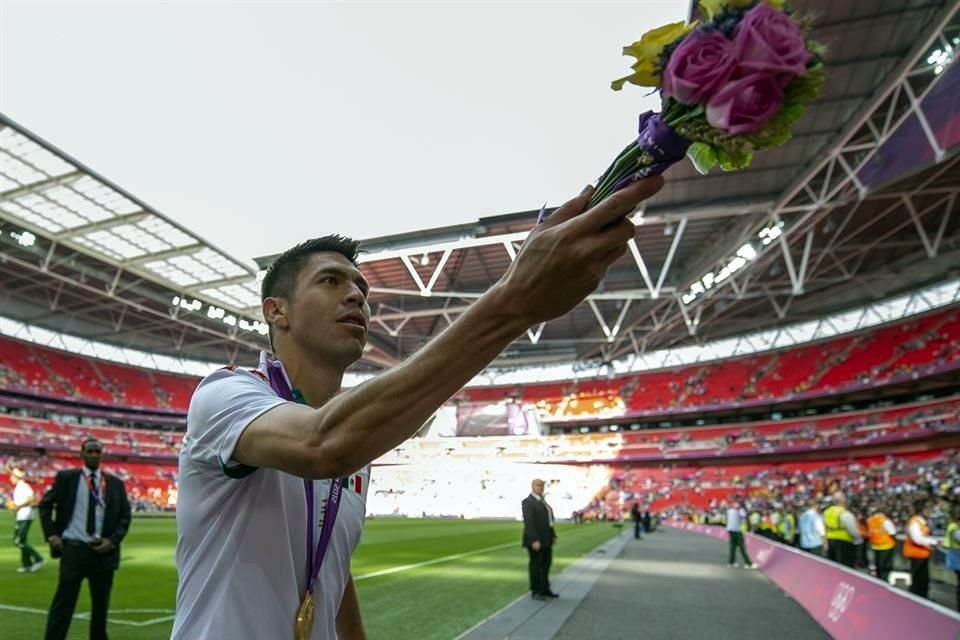 Oribe Peralta logró su punto más alto como jugador al ganar el oro olímpico en Londres 2012.