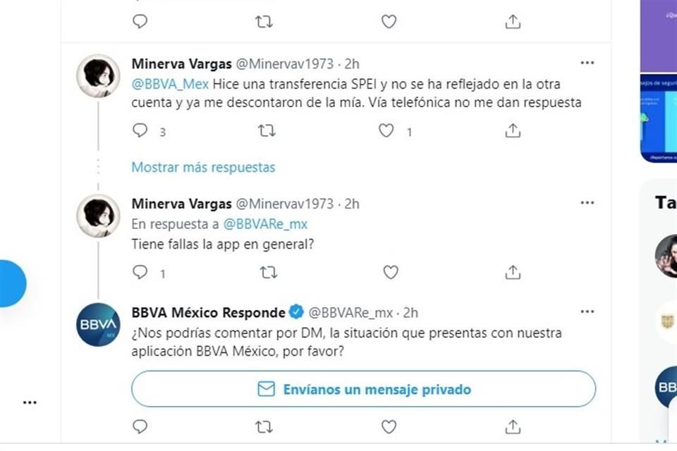 Usuarios se quejaron en redes sociales.