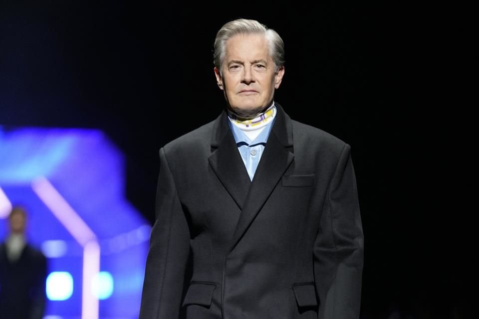 Kyle MacLachlan fue uno de los principales actores de Hollywood que presentó este domingo la nueva colección de Prada.