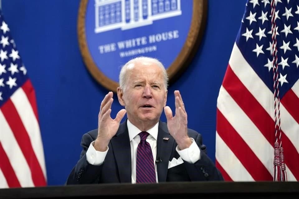 El Presidente Joe Biden   insiste en que la inflación en EU está directamente relacionada con los problemas de las cadenas de suministro globales.