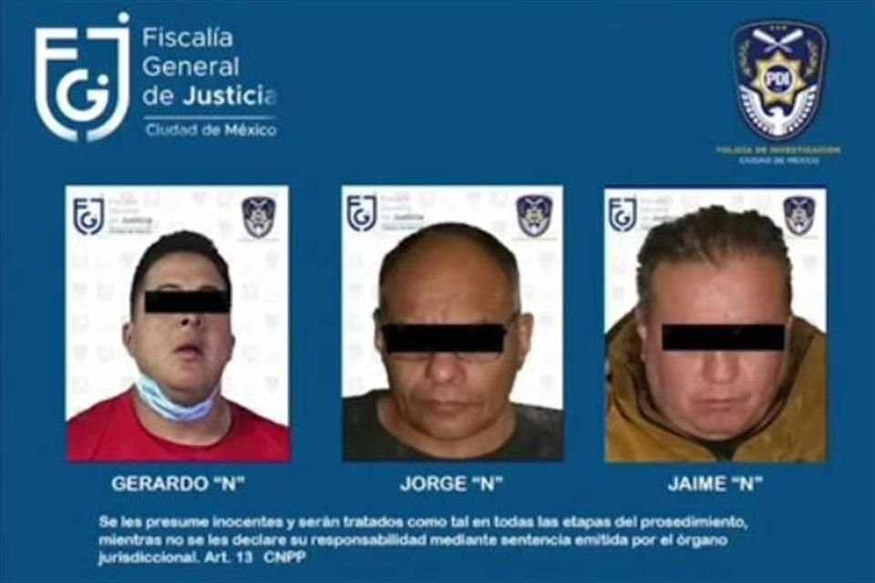 Los imputados son Gerardo 'N' alias Yayo, Jorge 'N', Jaime Isaac 'N' y Víctor Alberto 'N'.  