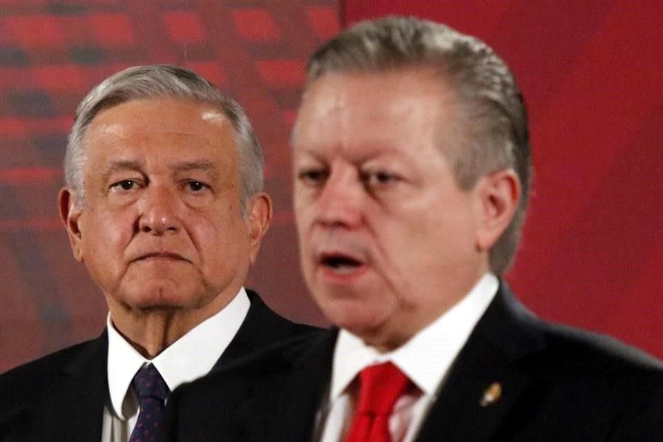 Arturo Zaldívar y Andrés Manuel López Obrador.