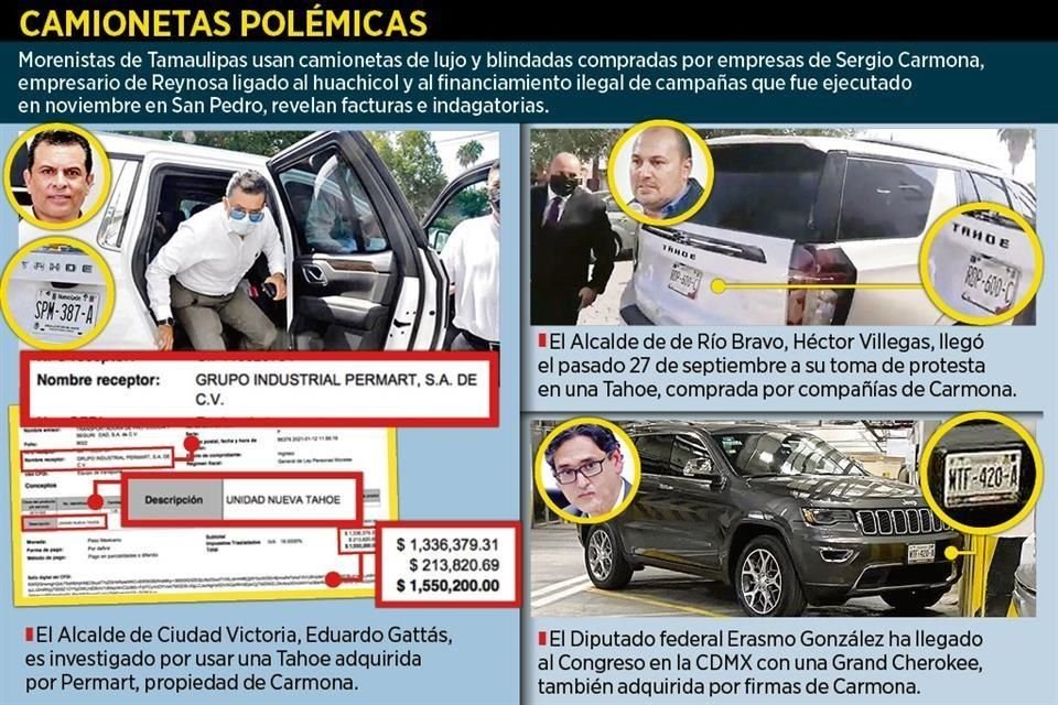 Alcaldes y legisladores de Morena han utilizado al menos ocho camionetas de lujo y blindadas.