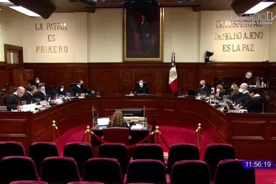 Aspecto de la sesión de este lunes en la Suprema Corte.