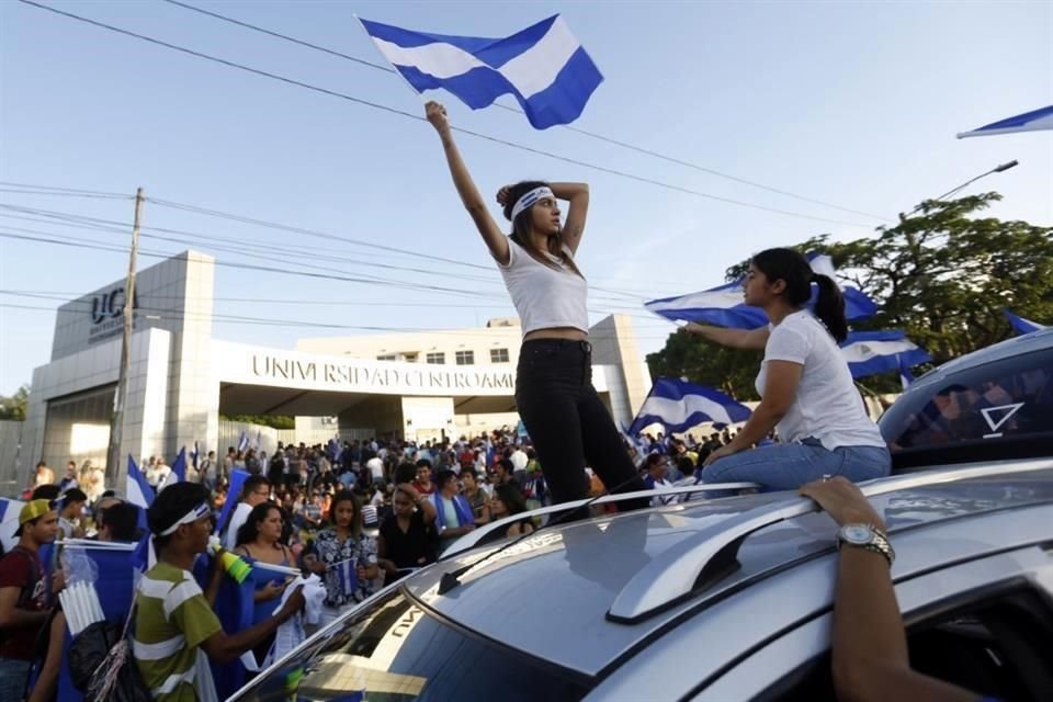 Miles de universitarios se movilizaron en 2018 contra el Gobierno de Ortega.