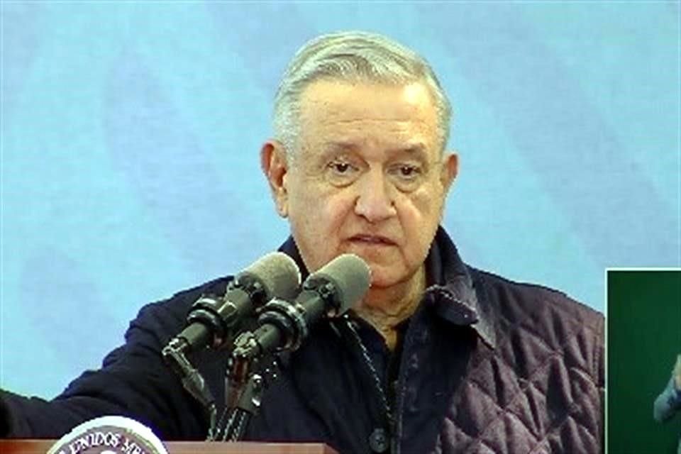 López Obrador en conferencia de prensa este jueves.