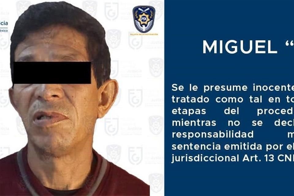 Miguel N, presunto violador serial lleva 19 vinculaciones a proceso por su posible participación en el delito de violación.