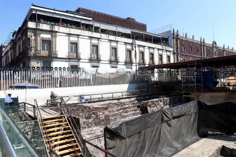 La nueva cubierta de la zona arqueológica en el Centro Histórico estará lista en el primer semestre del año.
