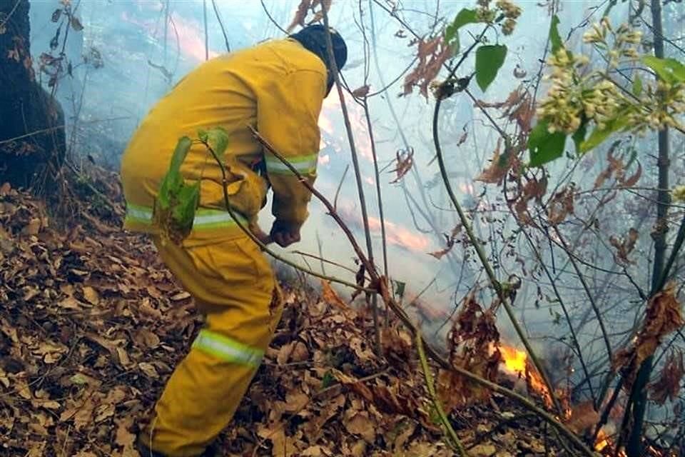 Tras casi 24 horas de quema, autoridades de Huixquilucan informaron que incendio en el municipio se encuentra controlado al 70 por ciento.