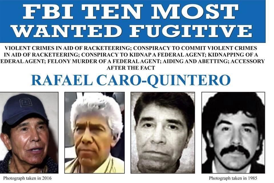 Quintero fue detenido en 1985, juzgado en México y condenado a 40 años de prisión. Pero en 2013 un juez lo liberó por un tecnicismo legal.