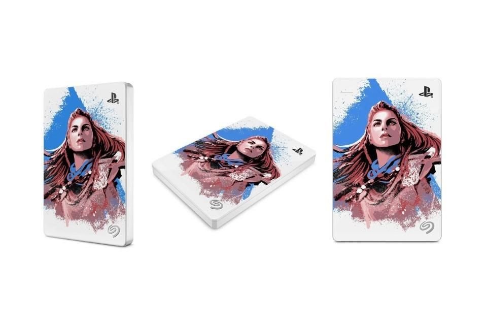 La Game Drive para PS4 y PS5 muestra un diseño especial protagonizado por Aloy, la heroína de Guerrilla Games.