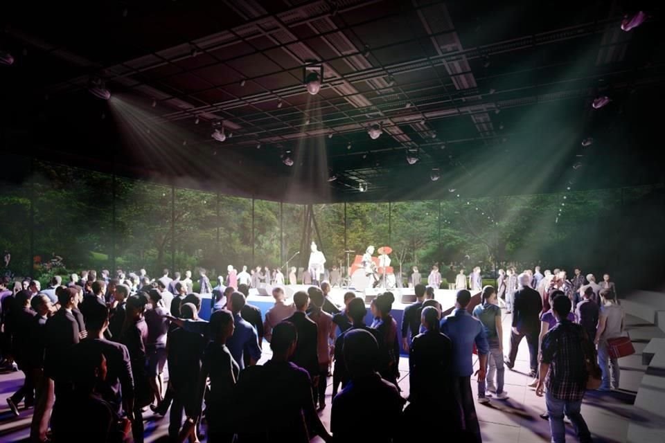 Los artistas que hagan uso del pabellón escénico principal tendrán a su disposición ocho configuraciones posibles, o adaptarlo según sus necesidades.