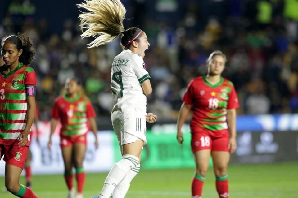 Así celebró la ex goleadora de Tigres Femenil y ahora delantera del América.