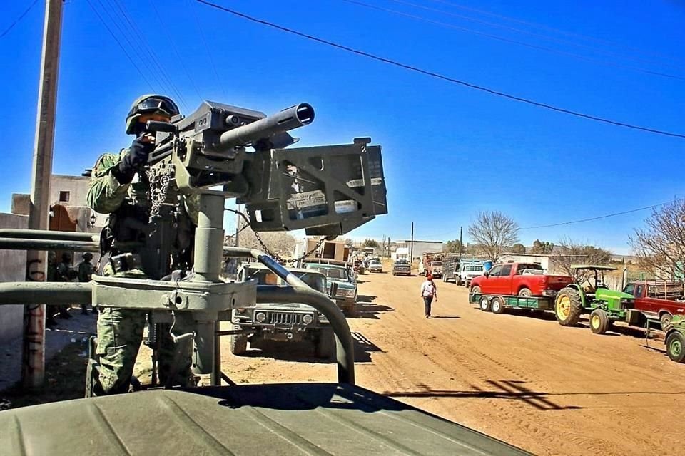 El Ejército vigila el poblado de Jerez.