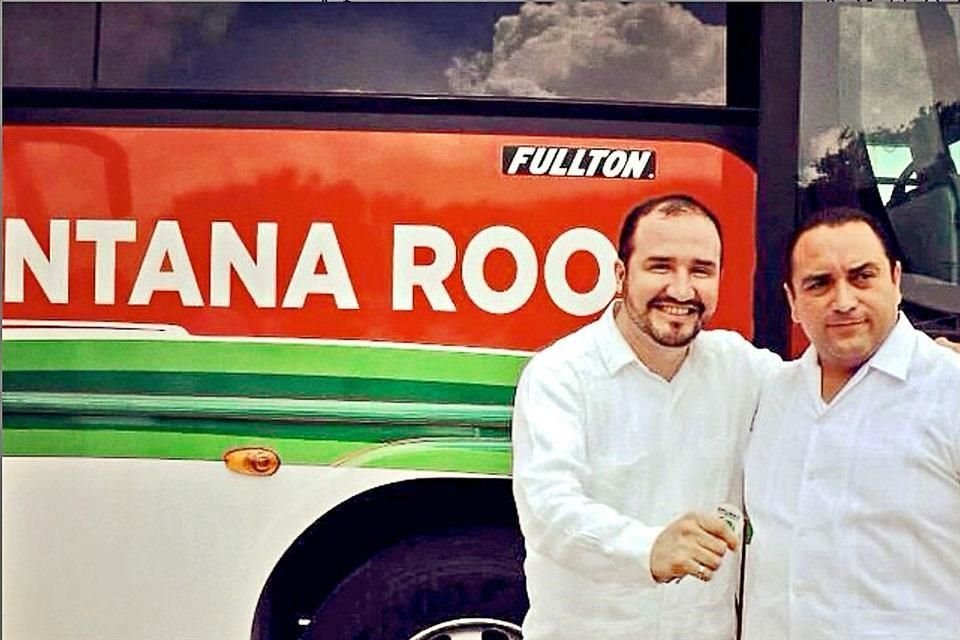 Pech Galera y Roberto Borge, ex Gobernador de Quintana Roo.