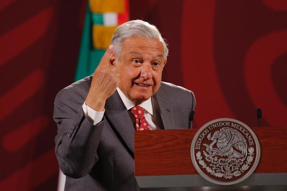 Andrés Manuel López Obrador en conferencia mañanera.