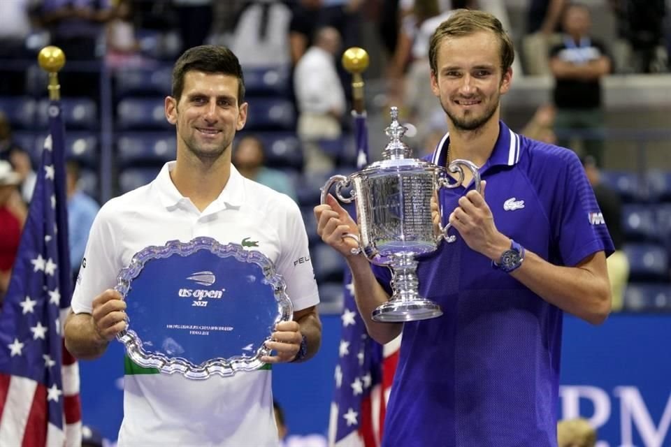 Daniil Medvedev le ganó a  Novak Djokovic la Final del pasado UD Open.