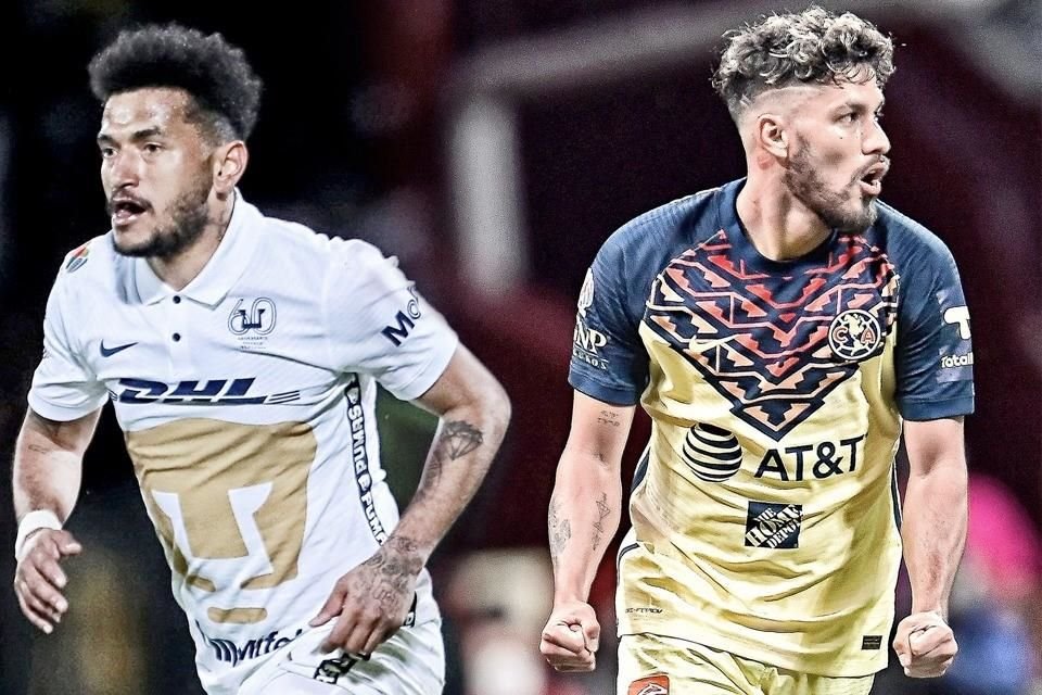 Pumas y América chocan esta noche en el césped del Olímpico Universitario.