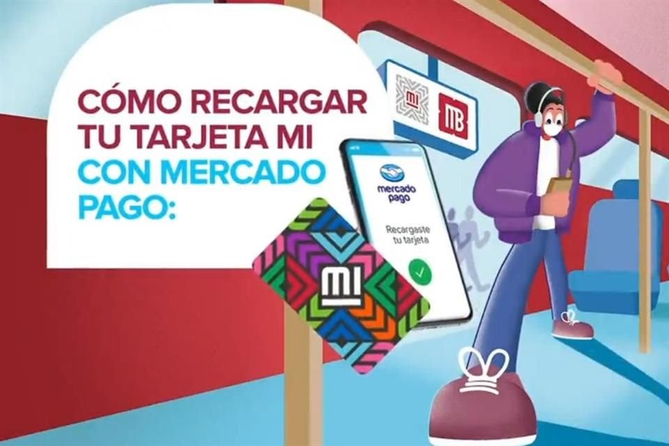 Se requiere descargar la aplicación Mercado Pago, abrir la opción de recargar transporte, deslizar la tarjeta en el dispositivo, elegir el monto y autorizar la transacción.