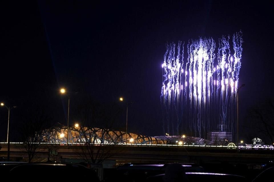 Los fuegos artificiales no podían faltar.