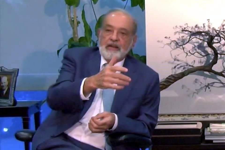 Carlos Slim no aceptó ser candidato, dijo AMLO.