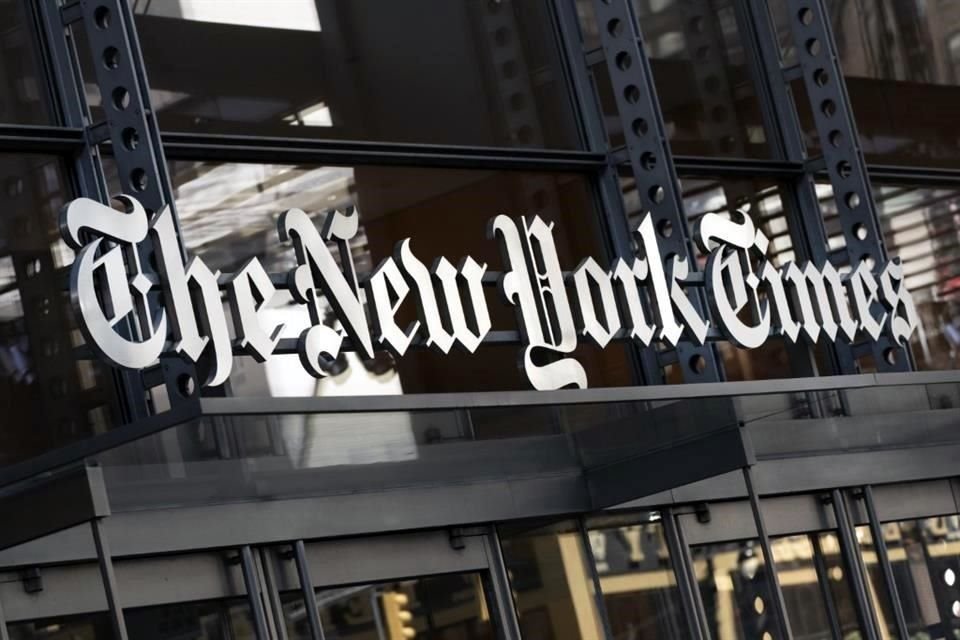 Vista del edificio del New York Times, que anunció hoy que saldrá de Rusia.