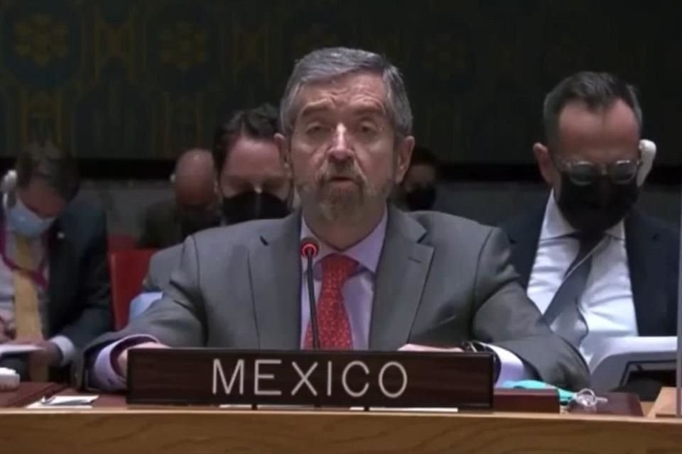 Juan Ramón de la Fuente, Embajador de México en las Naciones Unidas, exigió además corredores humanitarios sostenibles.