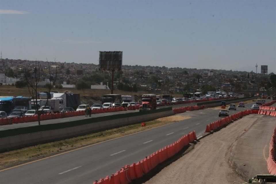 Tráfico en dirección a Hidalgo.