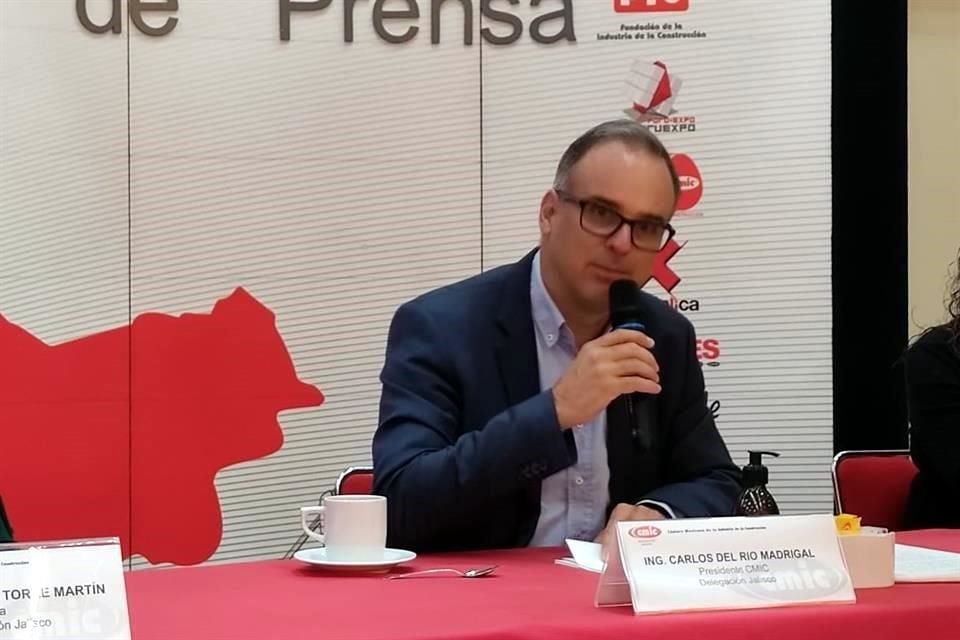 Carlos del Río Madrigal, de la CMIC en Jalisco.