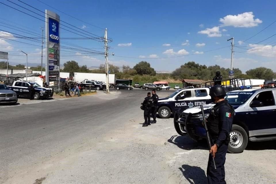 Elementos de seguridad resguardaron la frontera entre Querétaro y Guanajuato tras el enfrentamiento.