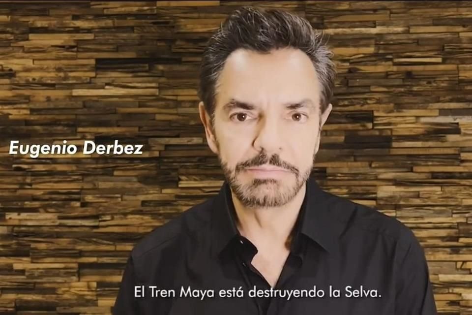 Artistas como Eugenio Derbez, Kate del Castillo, Omar Chaparro y Natalia Lafourcade pidieron que el Tren Maya respete a la naturaleza.
