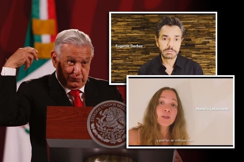 AMLO acusó deshonestidad de artistas que participan en la campaña contra Tren Maya, dijo que están desinformados y que lo hacen por dinero.