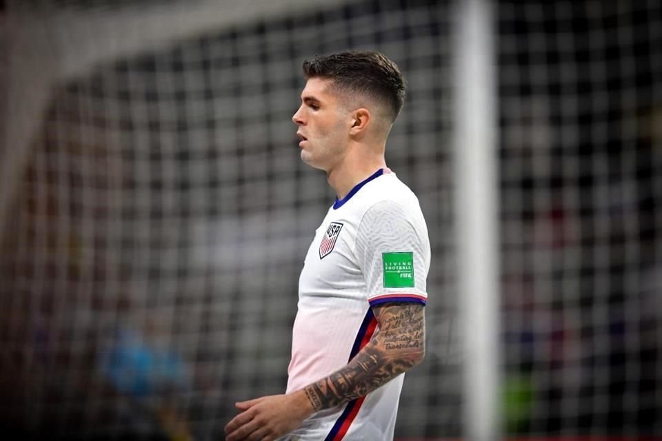 Christian Pulisic no fue contundente en la que se le presentó en el primer tiempo.