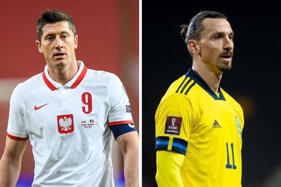 Robert Lewandowski y Zlatan Ibrahimovic se disputan el paseja a Qatar 2022.