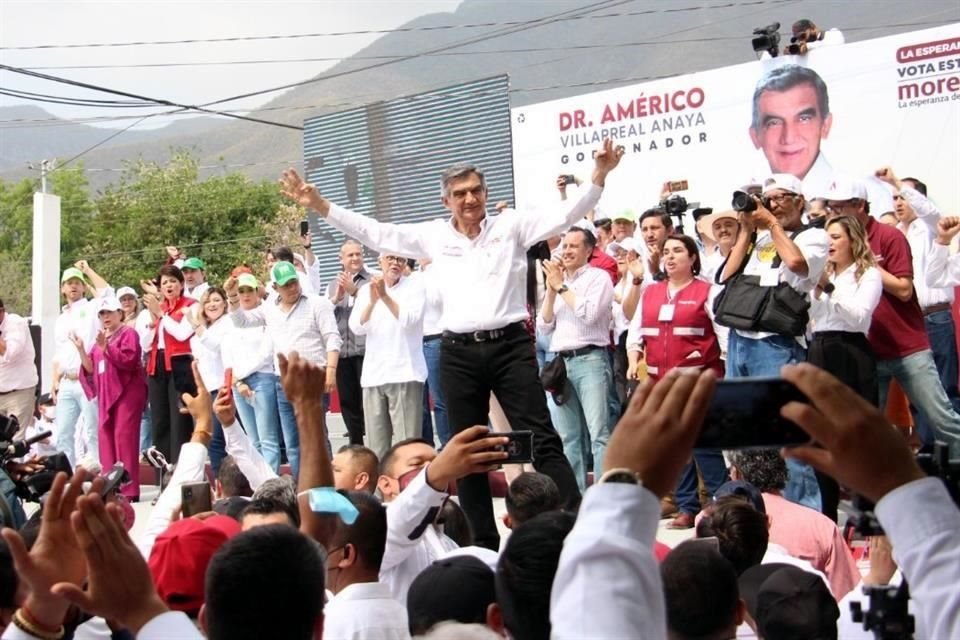 El candidato Américo Villarreal arrancó hoy su campaña por la Gubernatura de Tamaulipas.