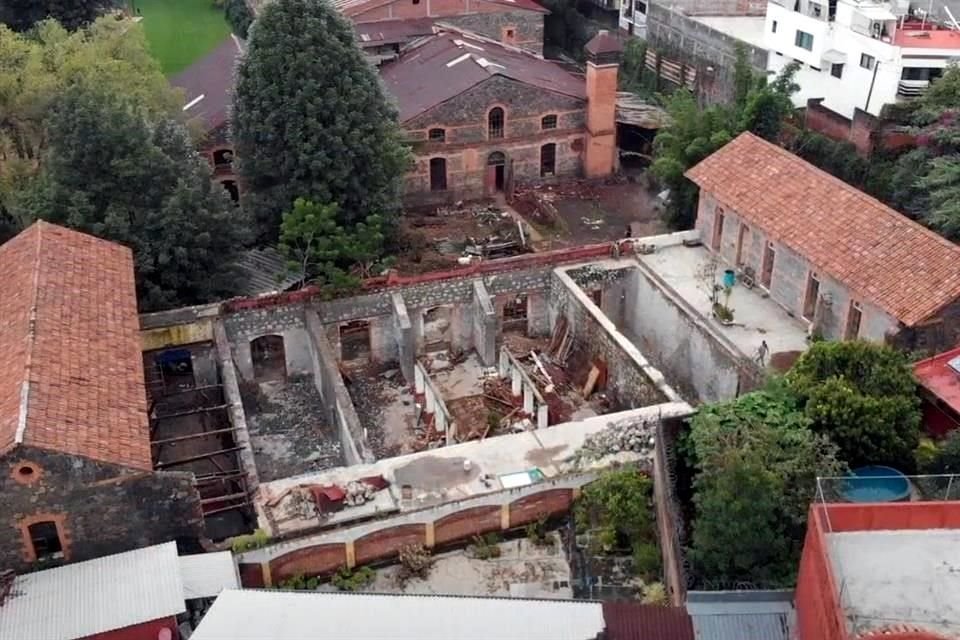 Aspecto del lugar antes de su restaca, emprendido por la Fundación Javier Marín.