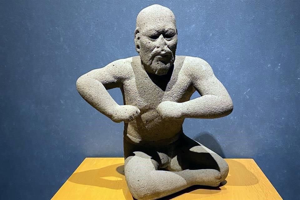 Proveniente de Minatitlán, Veracruz, este hombre barbado olmeca fue realizado entre el año 600 y el 100 a.C.