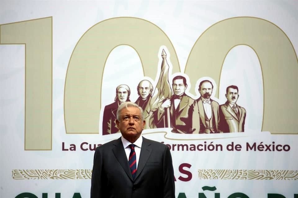 El Presidente Andrés Manuel López Obrador ofreció un informe desde Palacio Nacional.